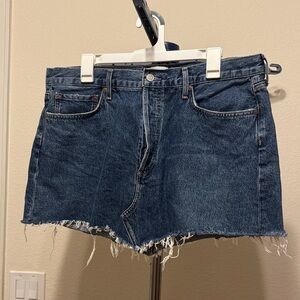 Agolde Parker Angled Jean Skirt